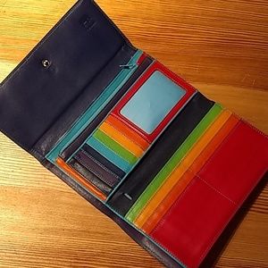 Rainbow mywalet trifold wallet